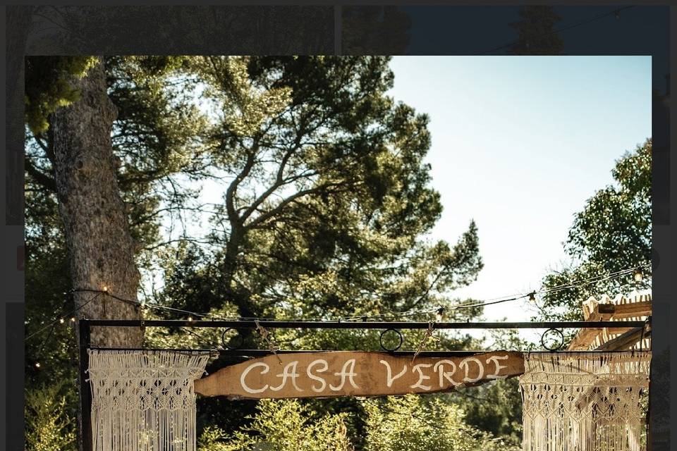Entrée de casa Verde
