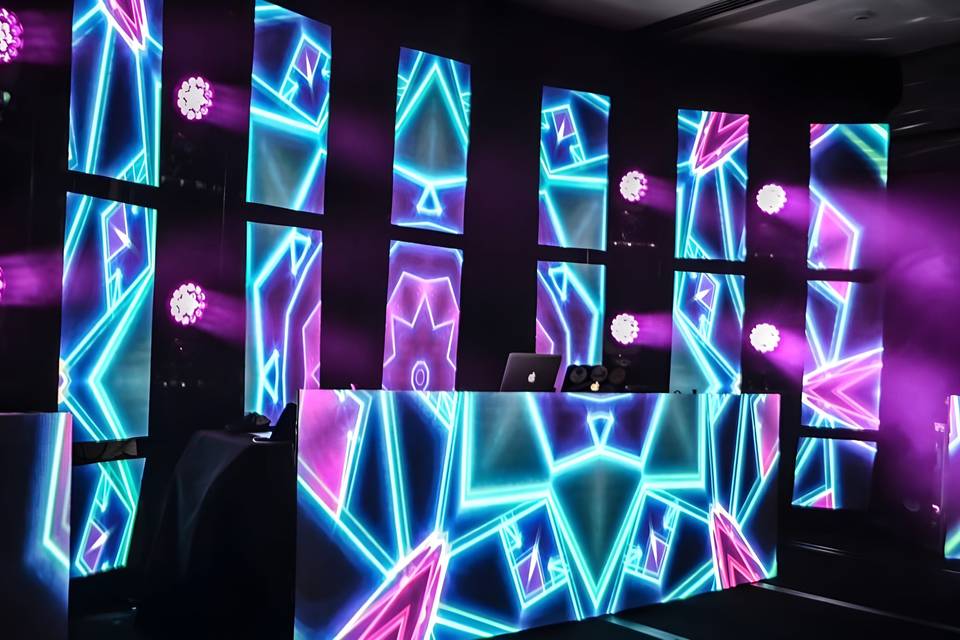 Écran LED DJ de forme spéciale