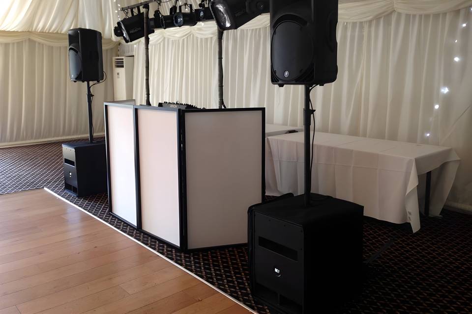 DJ Booth with RCF