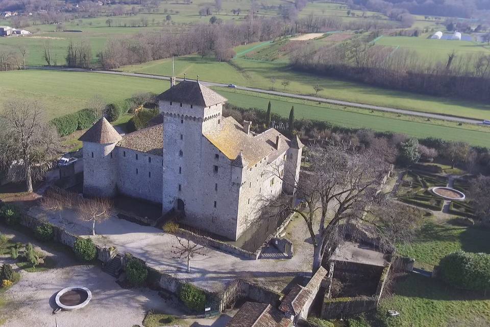 Mariage chateau (drône)