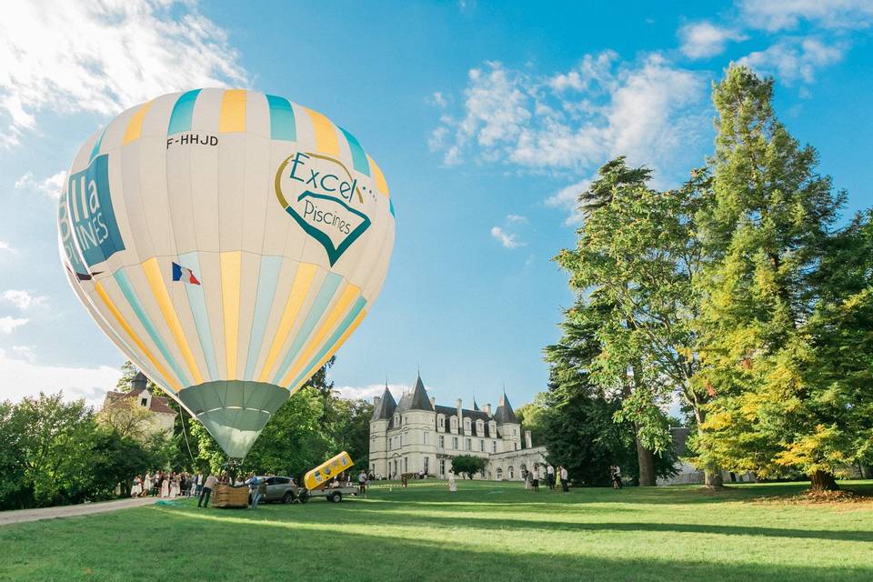 Montgolfière captive invités