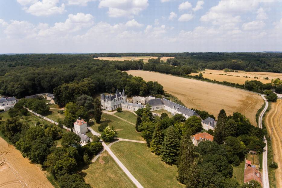 La propriété vue du ciel