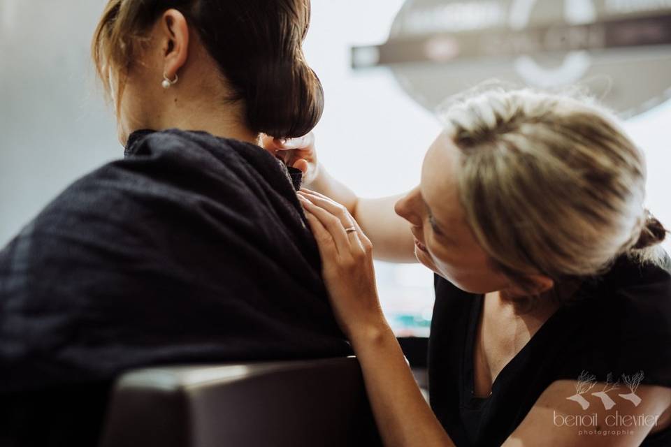 Préaration coiffure