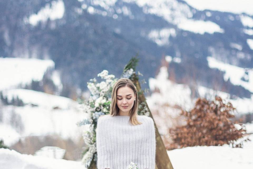 Mariage hivernal à Megève