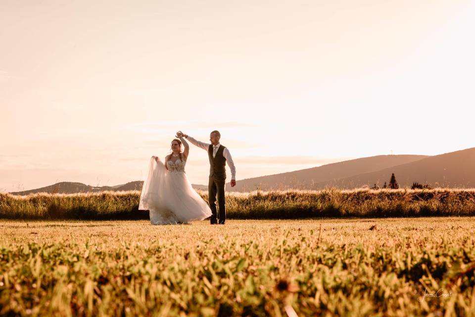 Photos de couple au domaine