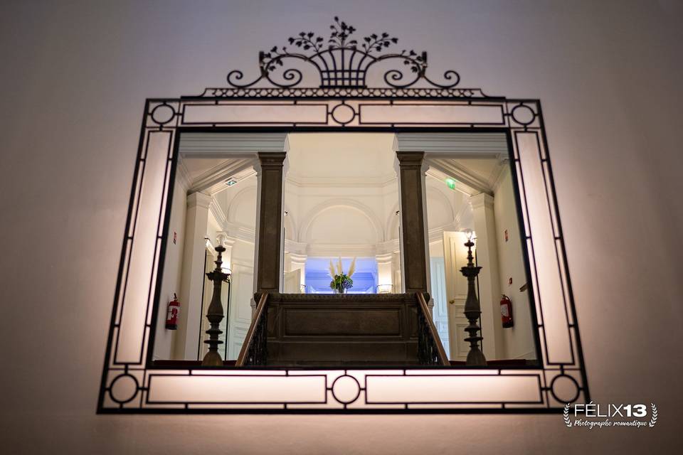 Miroir escalier