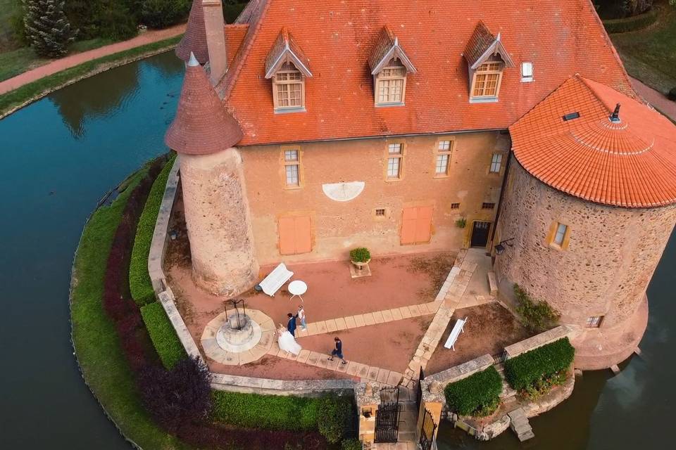 Chateau vue drone