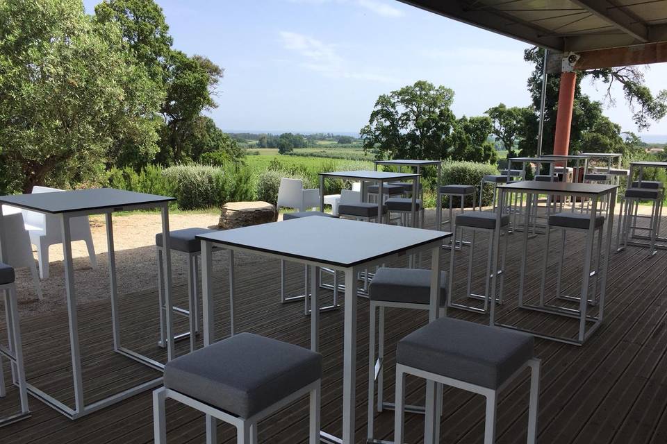 Table haute et tabouret