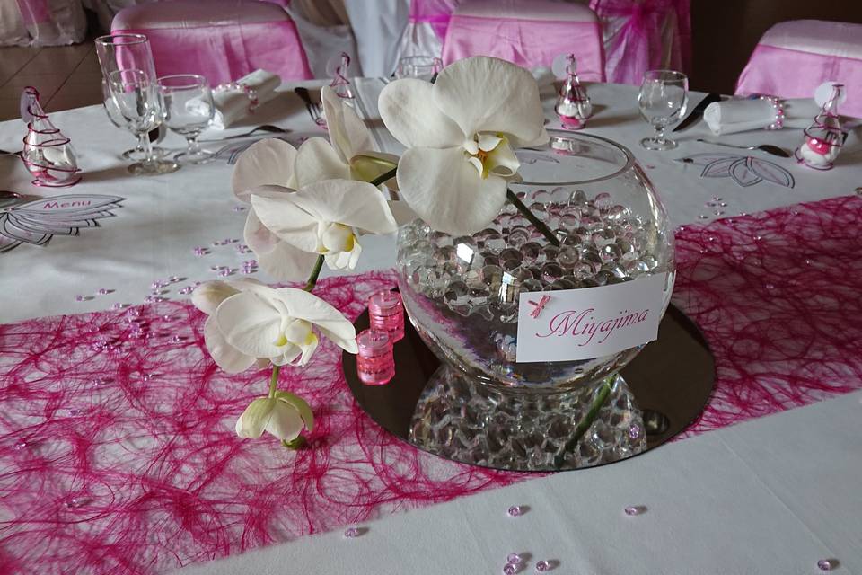 Centre de table orchidée