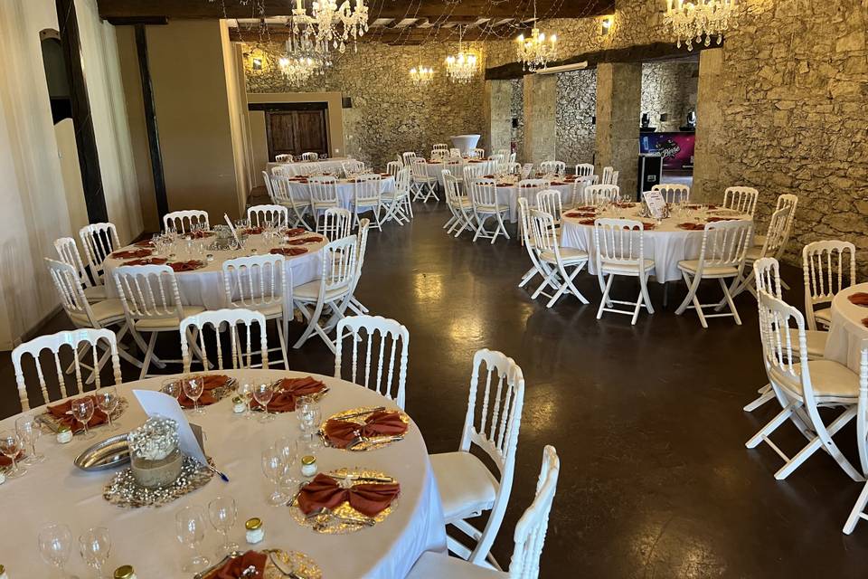 Salle décorée mariage