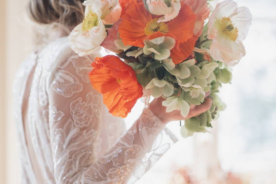 Bouquet et robe