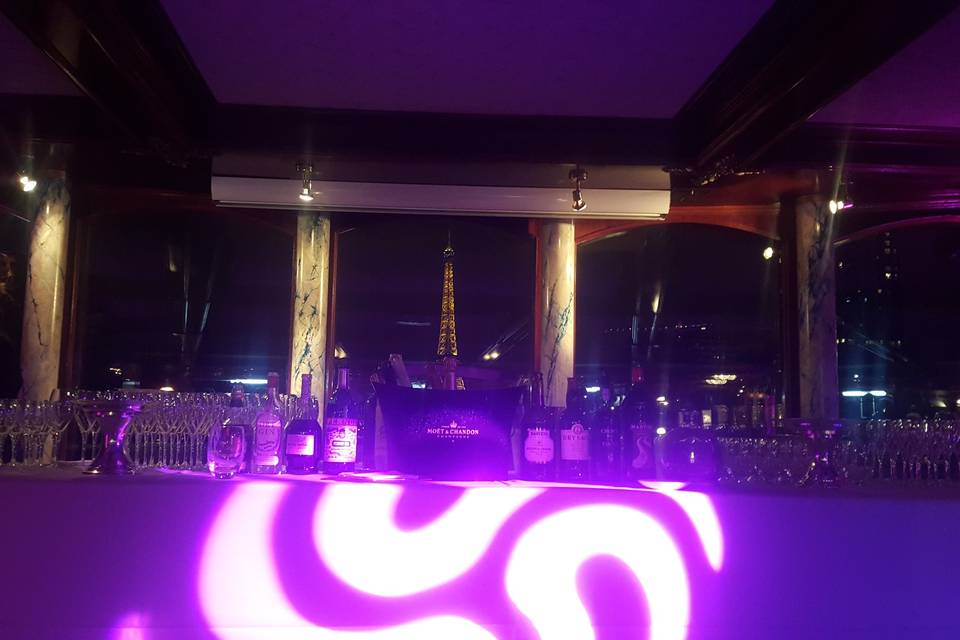 Mise en lumière bar cocktail