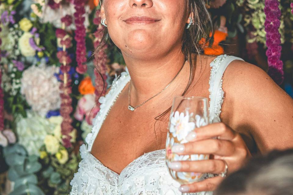 Émotion de la mariée