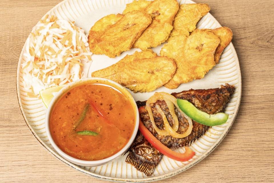 Plat poisson frit