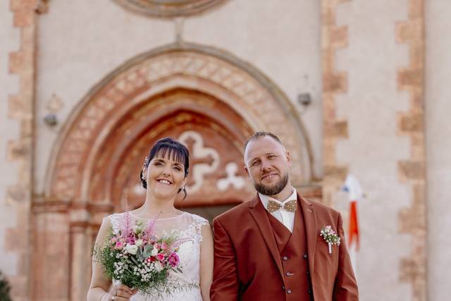 Portrait des mariés - Eglise