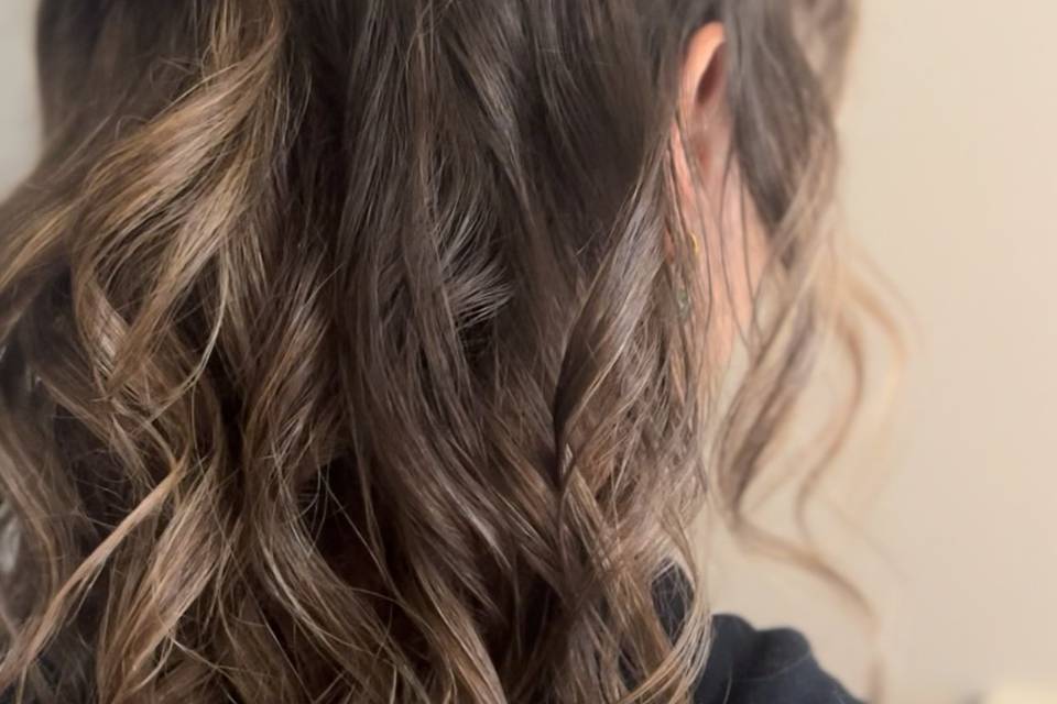 Demi attache avec tresses