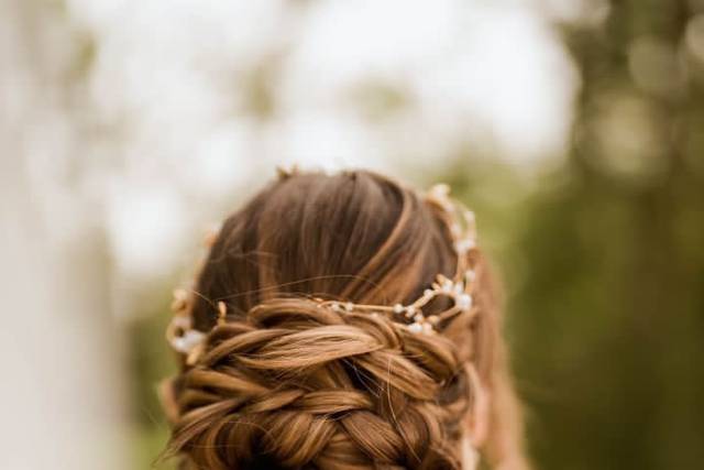 Chignon tressé, élégance