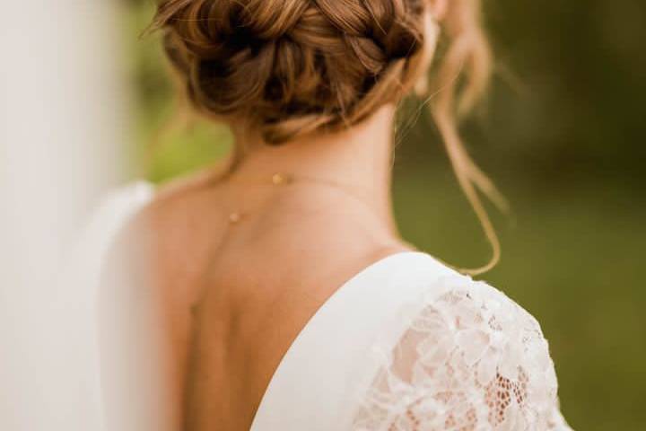 Chignon tressé, élégance
