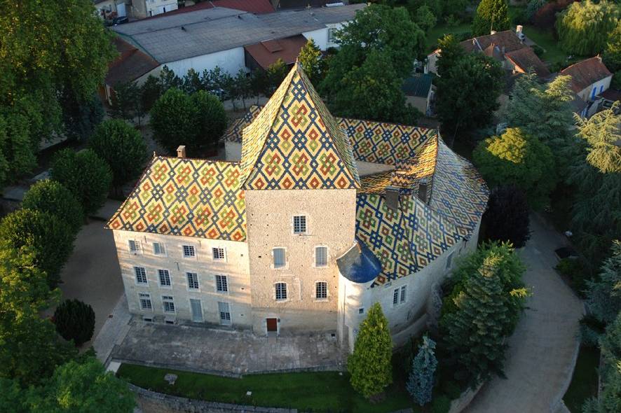 Vue aérienne du château