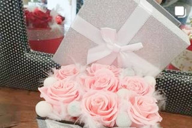 Coffret de roses