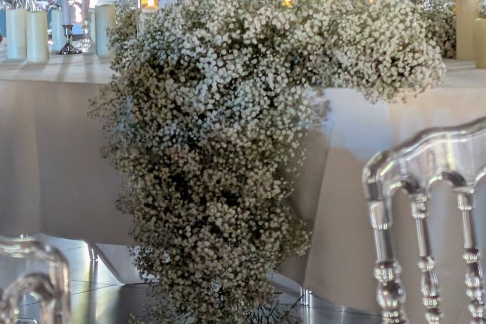 Chute de gypsophile