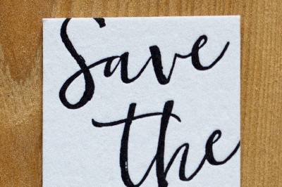 Save the date letterpress