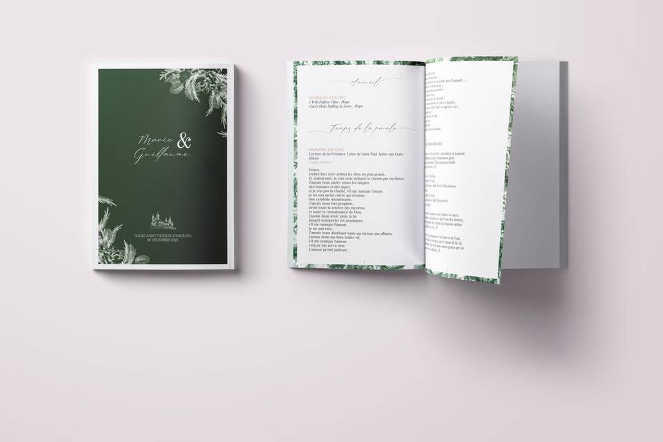 Mariage MG / livret de messe