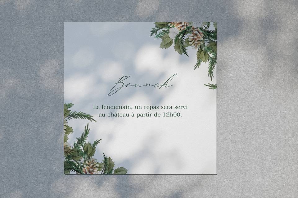 Mariage MG / carton brunch