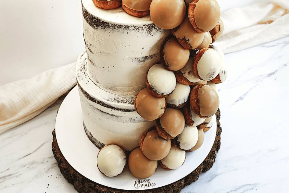 Naked cake avec choux