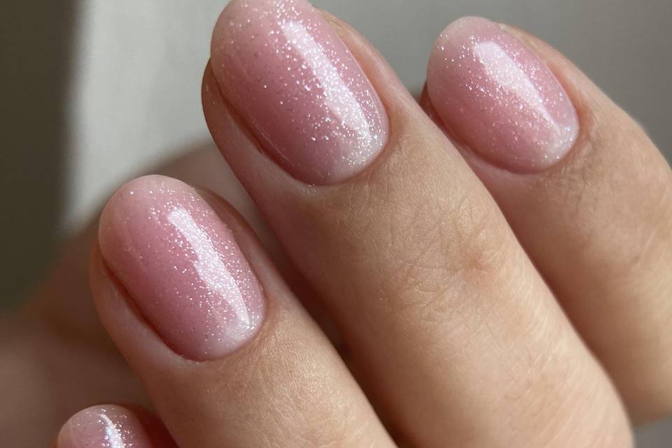 Lunule nails pailletés