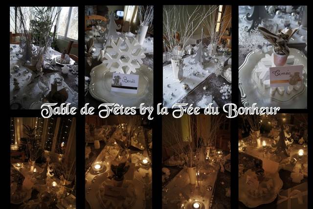 Table de Fêtes balnc et Gris