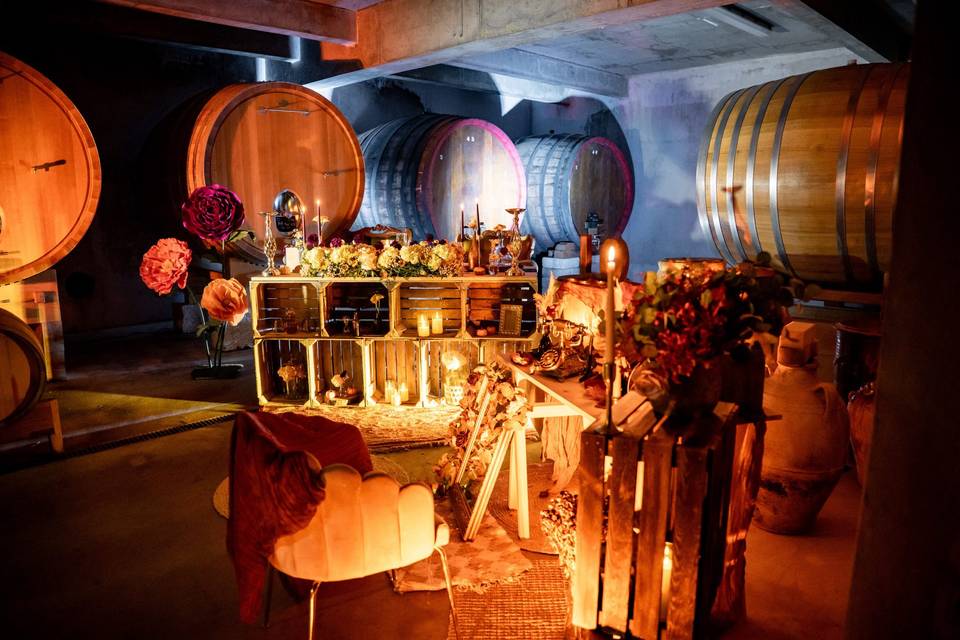 Bar en caisses à pommes