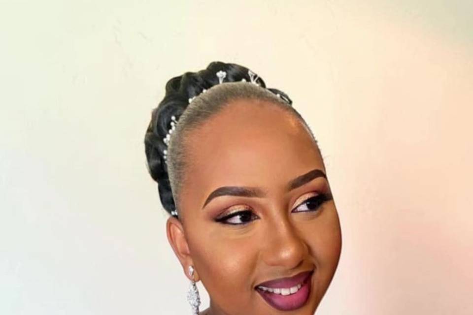 Chignon  orné de cristaux
