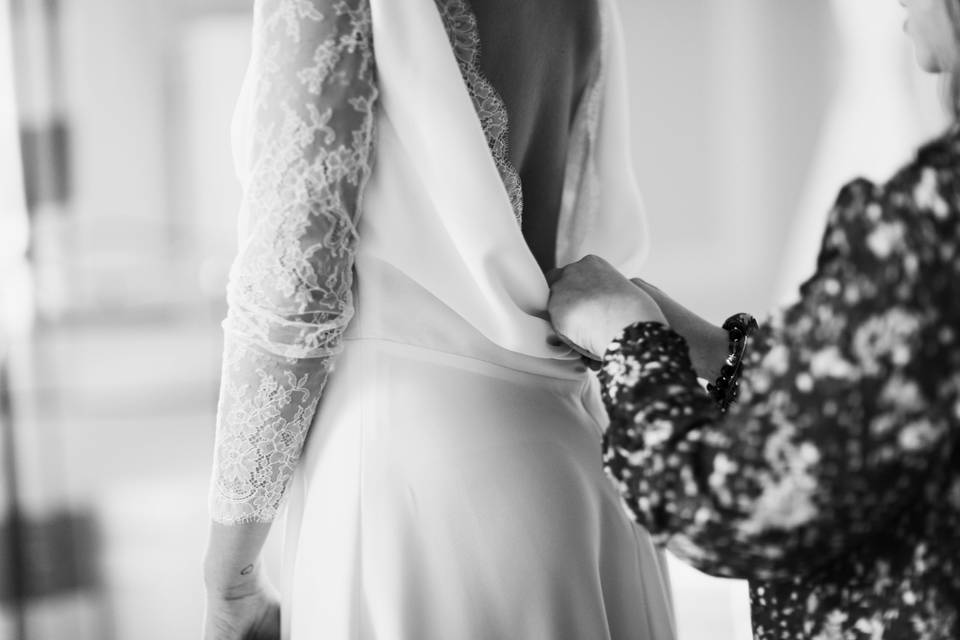 Robe de mariée bohème chic