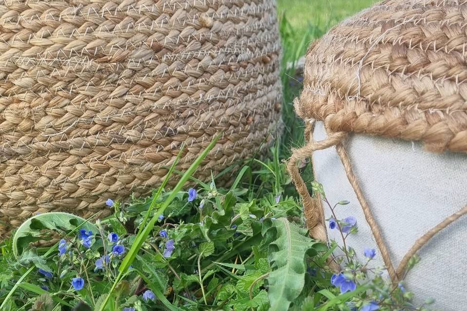 Poufs rotin
