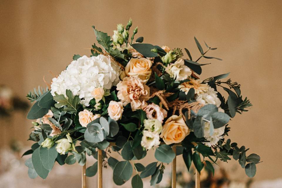 Mariage pêche Vert Sauge