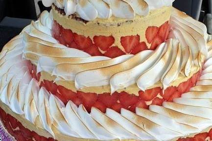 Fraisiers facon wedding cake