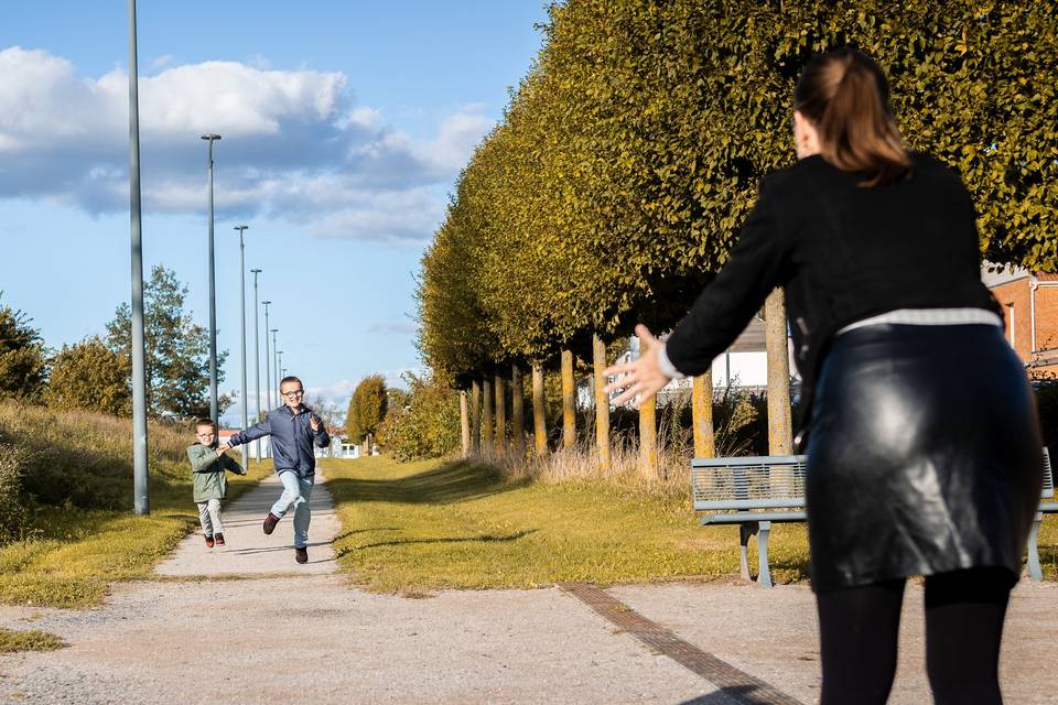 Séance d'engagement en famille