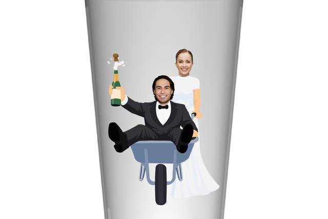 Gobelet mariage La Brouette