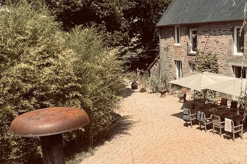 Vue de la bâtisse