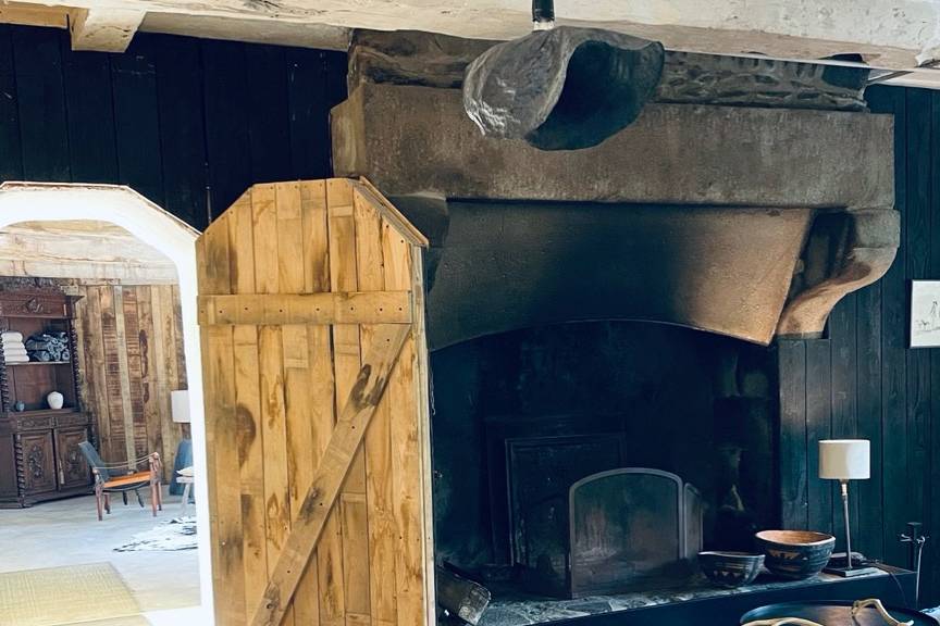 Accès refuge par le salon