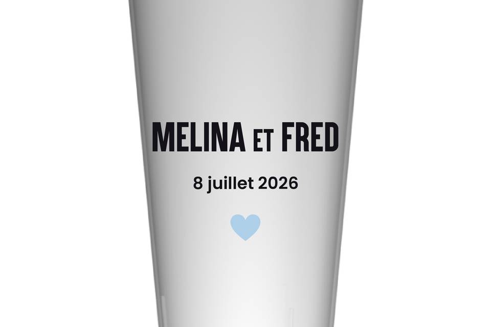 Gobelet personnalisé mariage