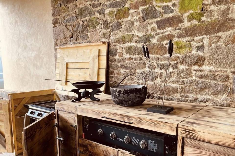 Cuisine sous la grange