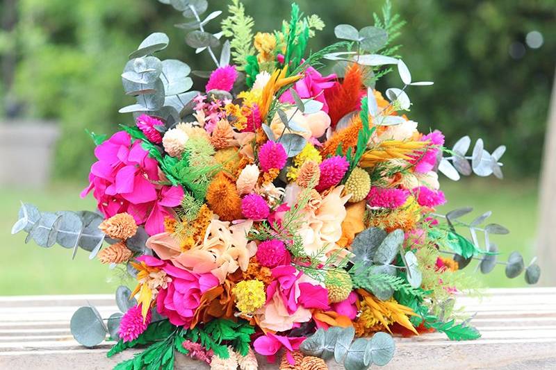 Bouquet en fleurs eternelles B