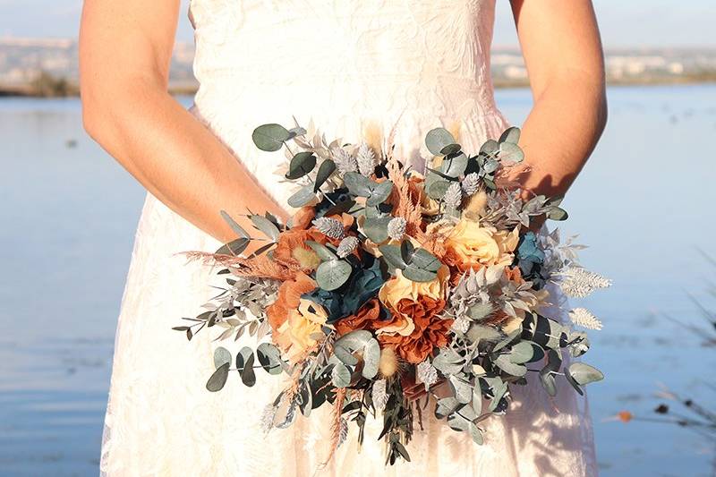 Bouquet en fleurs eternelles S