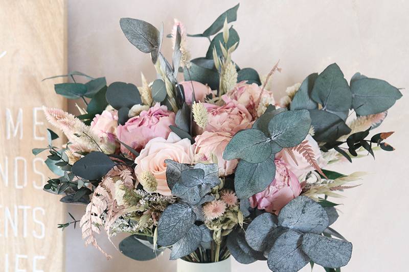 Bouquet en fleurs eternelles T