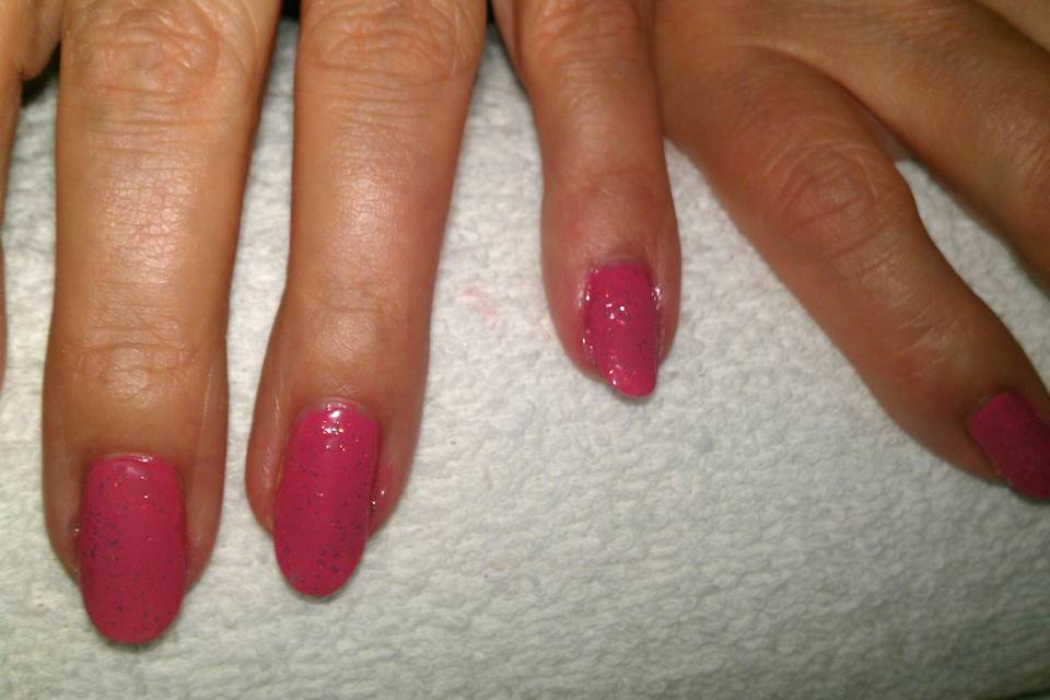 Capsule avec vernis couleur