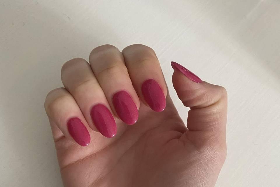 Pink nails