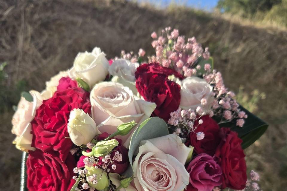 Bouquet rond romantique