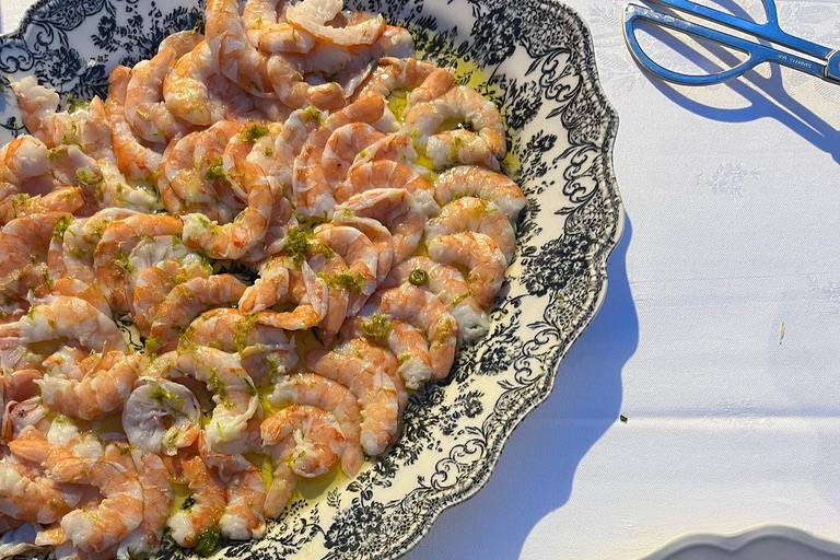 Crevettes & tartare de thon